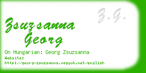 zsuzsanna georg business card